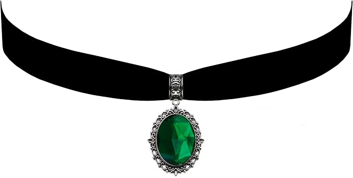 Victorian Vault Gothic Steampunk Victorian Pendant on Black Velvet Choker