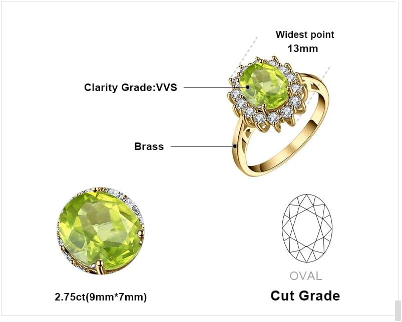 JewelryPalace Princess Diana Kate Middleton Class Gemstone Birthstone Sapphire Halo Engagement Rings for Women, Anniversary 14K White Yellow Rose Gold Plated 925 Sterling Silver Promise Rings for Her