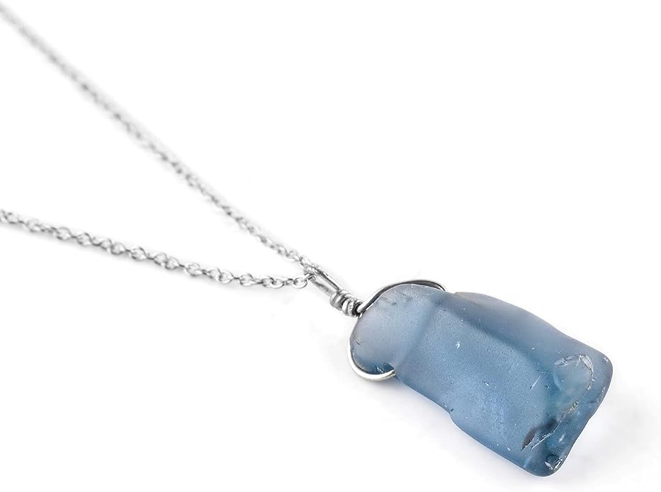Natural Raw Gemstone Crystal Dainty Pendant Necklace for Women, Healing Chakra Stone, Birthstone, Handmade Jewelry, Rhodium Plated 925 Sterling Silver Chain 18" Gift for her