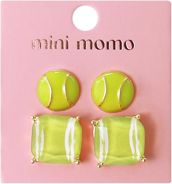 Sports Earring Set for Women Multi Pairs Assorted Multipack - Stud Earrings Jewelry Gift for Sports Mom Football, Baseball, Basketball, Soccer Team