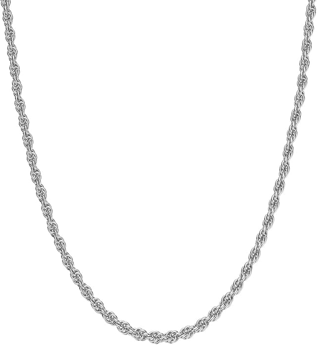 Gold Herringbone Necklace For Women - Rope Chork,Flat Snake Chain Necklaces in 18K Gold & White Gold Plated Tone - Simple Daily Jewelry-Tarnish Free-16-18in