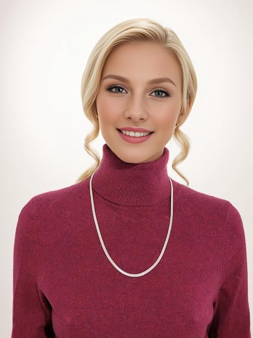 Herringbone Chain 316L Stainless Steel 14,16,18,20,22,24,27,30 inches Necklace for Men and Women in Gold, Silver Tone