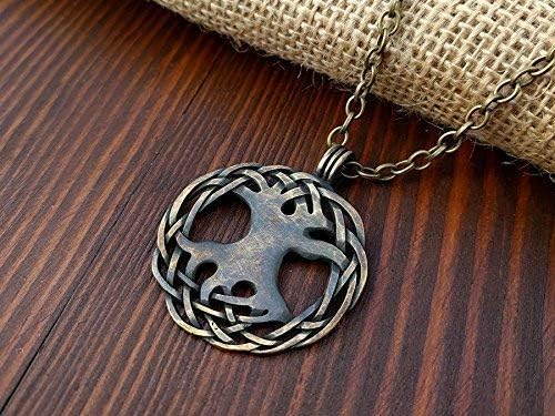 Baldur Jewelry - Handcrafted Yggdrasil Viking Norse World Tree of Life Pendant Necklace Amulet Jewelry | 925 Sterling-Silver Tree of Life Necklace | Viking Gifts |Jewelry for Men Women