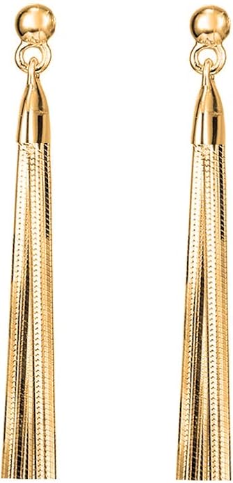 Savlano 925 Sterling Silver 18k Gold Plated Dangle Drop Tassel Stud Earrings For Women and Teens Comes In White Gold, Yellow Gold & Rose Gold Colors Comes With Savlano Gift Box
