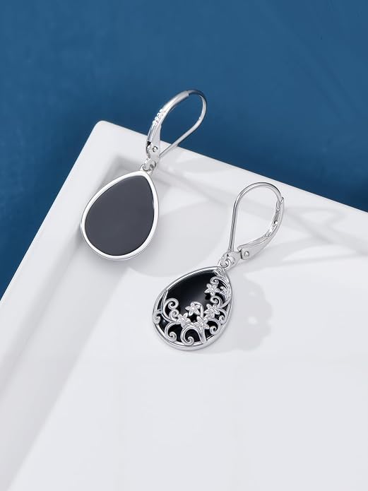 Dorunmo 925 Sterling Silver Western Dangle Earrings for Women Bohemian Earrings Hypoallergenic Christmas Jewelry Gifts for Women
