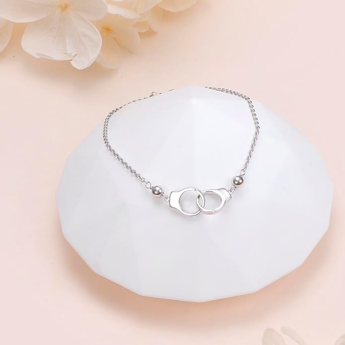 Alphm Anklet for Women S925 Sterling Silver Adjustable Plus Foot Plus Ankle Bracelet Jewelry