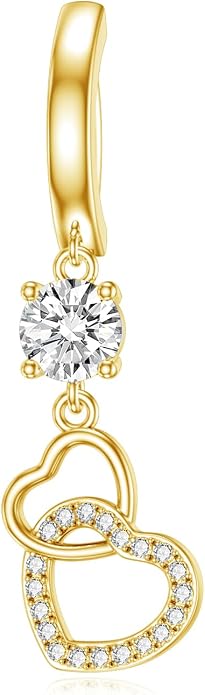 Butterfly Cross Shark Belly Button Ring 925 Sterling Silver Clicker Belly Rings Dangle Navel Ring Hypoallergenic Navel Piercing Belly Piercing Jewelry Gifts for Women