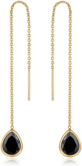 Ettika 18k Gold Plated, Silver Plated, Rhodium Plated Pull Through Threader Earrings. Threaders Minimalist Earring. Womens Jewelry Gifts