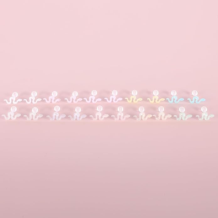 Plastic Post Stud Hoop Earrings for Sensitive Ears Multicolor Butterfly Flower Stud Earrings Set for Women