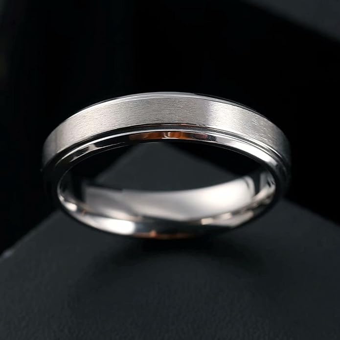 King Will Titanium Wedding Band for Men Women- 3-10mm Width Black/Sliver/Gold High Purity Titanium Promise Wedding Ring Comfort Fit for Daily Wear Size 6-14