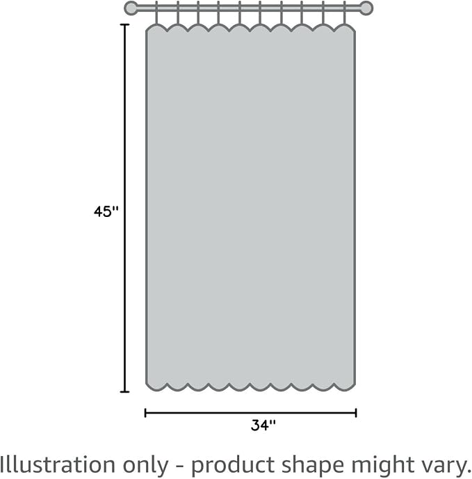 KOUFALL 45 Inch Length Kitchen Blackout Curtains Set of 2 Grommet Room Darkening Short Small Curtains for Bathroom Kids Room Bedroom 34x45 in Long Light Grey Gray