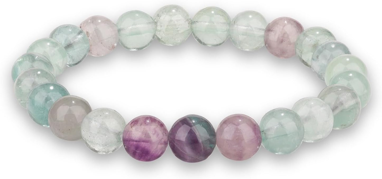 Crystal Vibe - Healing Crystal Bracelet for Women & Men | Natural Gemstone Bead Bracelet | Adjustable Handmade Energy Stone Bracelet | Bracelet for Meditation, Yoga & Daily Wear | Multiple Types