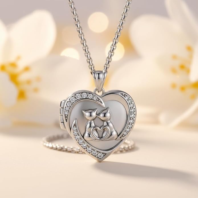 925 Sterling Silver Necklace for Men Women, Birthday Keepsake Jewelry Gifts for Mom Dad Friend