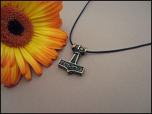 Baldur Jewelry - Thors Hammer Necklace Pendant Mjölnir - Viking Norse Thor Hammer Pendant Viking Jewelry - Thor Necklace - Thor Gifts for Men - Viking Necklace for Men