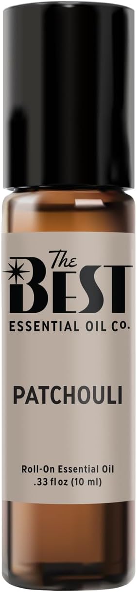 The Best Patchouli Essential Oil Roll-On- Premium Grade- Pre-Diluted in Coconut Oil- Ready to Use- 10 ml (.33 fl oz)