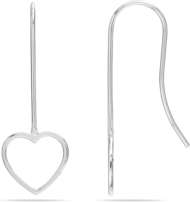 LeCalla 925 Sterling Silver Drop Ear Cuffs Earrings | Lightweight Threader Wire Shaped Teardrop Dangle Earring for Women | Hypoallergenic Piercing Gifts for Her