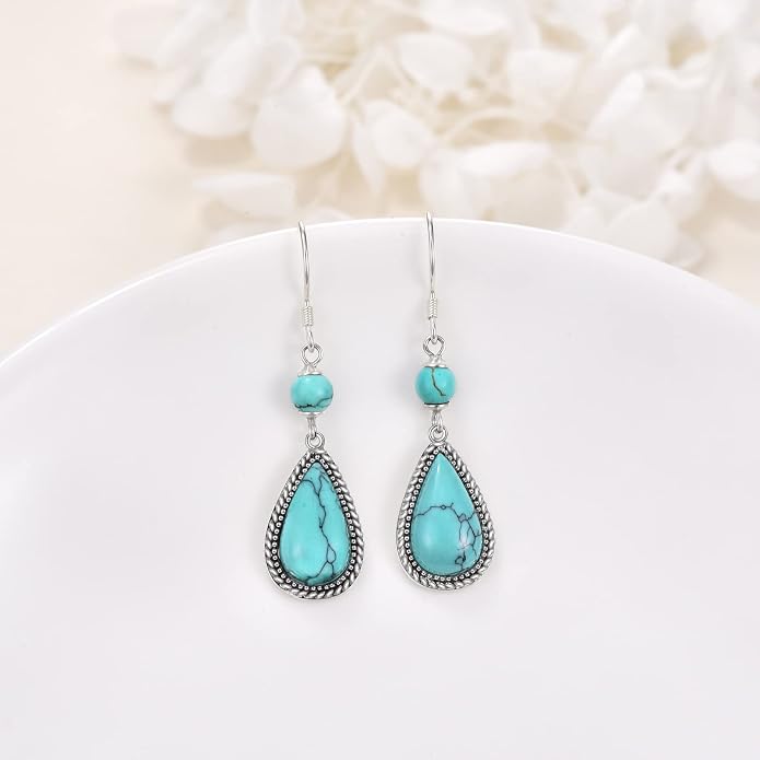 POPLYKE 925 Sterling Silver Tree of Life Dangle Earrings for Women Fashion Abalone Shell Jewelry Gifts for Mom Sister Friend Birthday