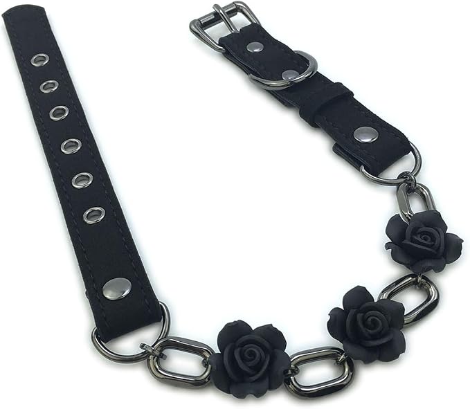 Destiny Love Handmade Rose Flower Choker Collar Necklace Velvet Necklace with Box for Women and Men