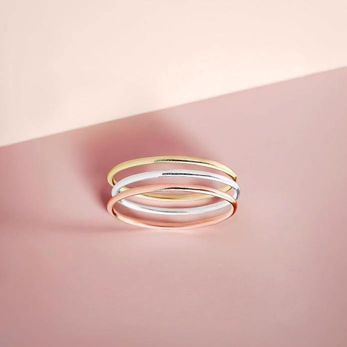 Melanie Golden Jewelry 1mm Thin Smooth Stacking Skinny Ring in Sterling Silver, Gold, or Rose Gold | Handmade Comfort Fit Dainty & Minimalist Bands for Women | Sizes 2-12