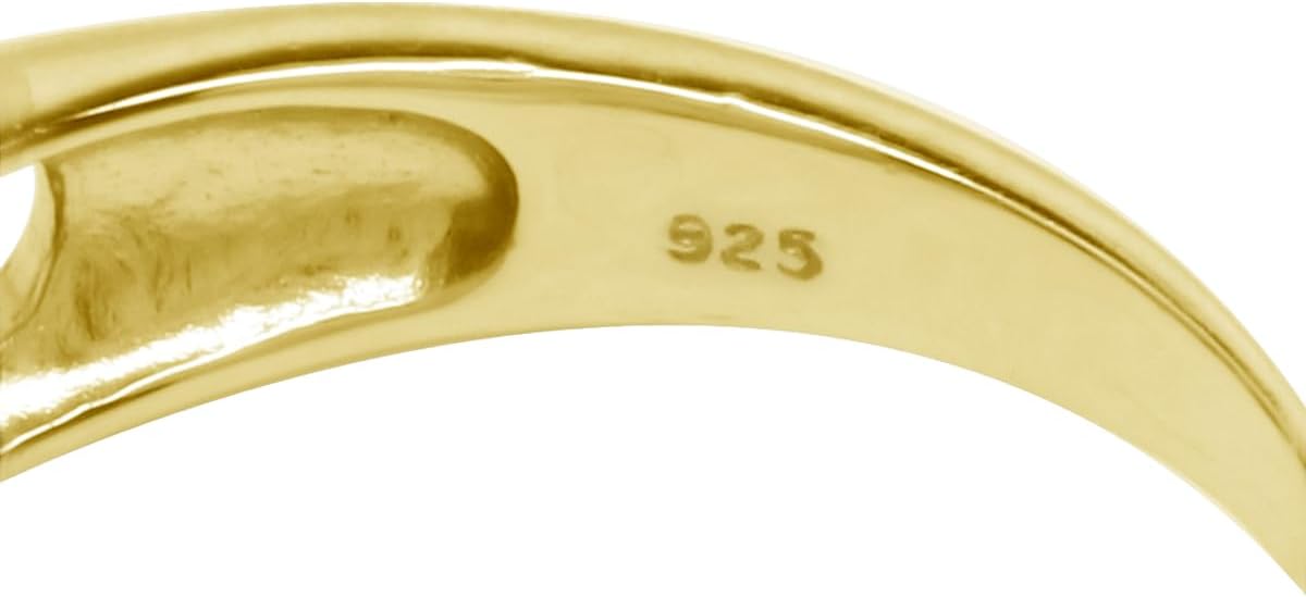 Silvershake 7X5mm Octagon Shape Birthstone Gemstone White Gold Plated or Yellow Gold Plated 925 Sterling Silver Scroll/Filigree Celtic Knot Solitaire Ring Jewelry for Women