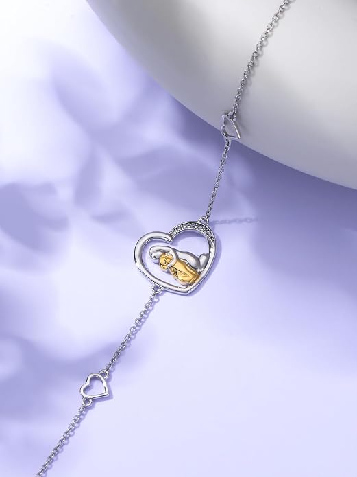 Ankle/Bracelet for Women Sterling Silver Sea Turtle/Butterfly/Mustard Seed/Sister/Sunflower/Elephant Gifts for Birthday Summer Beach Jewelry for Mom Wife Daughter Friend
