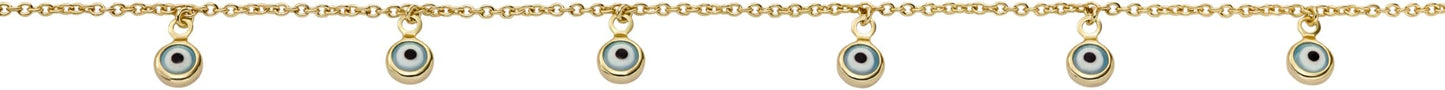 Fossil Women's Heritage D-Link Brass Chain Anklet