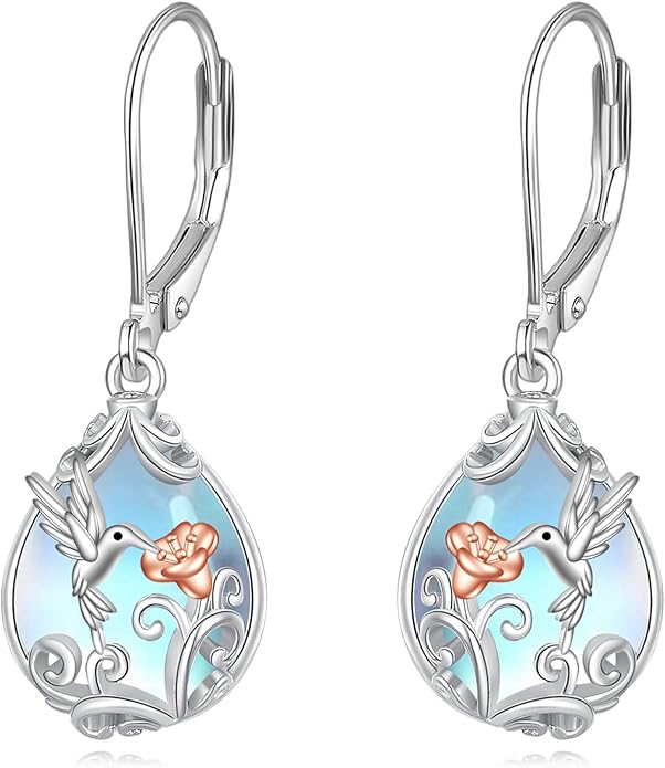 POPLYKE Celtic Filigree Teardrop Drop Dangle Earrings Sterling Silver Leverback Earrings Jewelry for Women