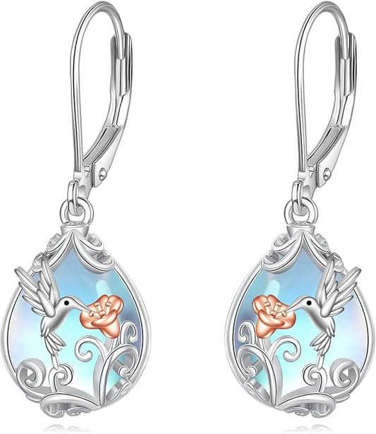 POPLYKE Celtic Filigree Teardrop Drop Dangle Earrings Sterling Silver Leverback Earrings Jewelry for Women