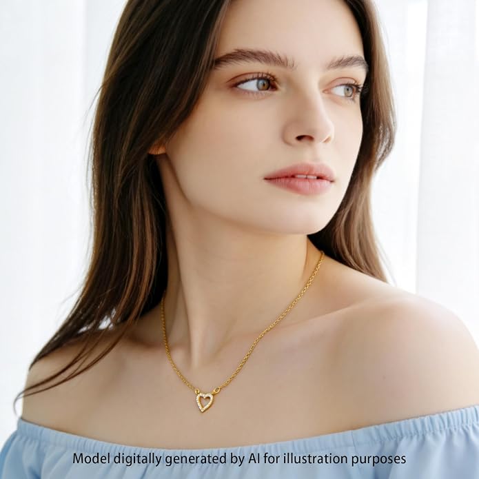 14K Gold Plated Paper Clip Chain Link Necklace Satellite Cross Key Starfish Turquoise Heart Necklace for Women
