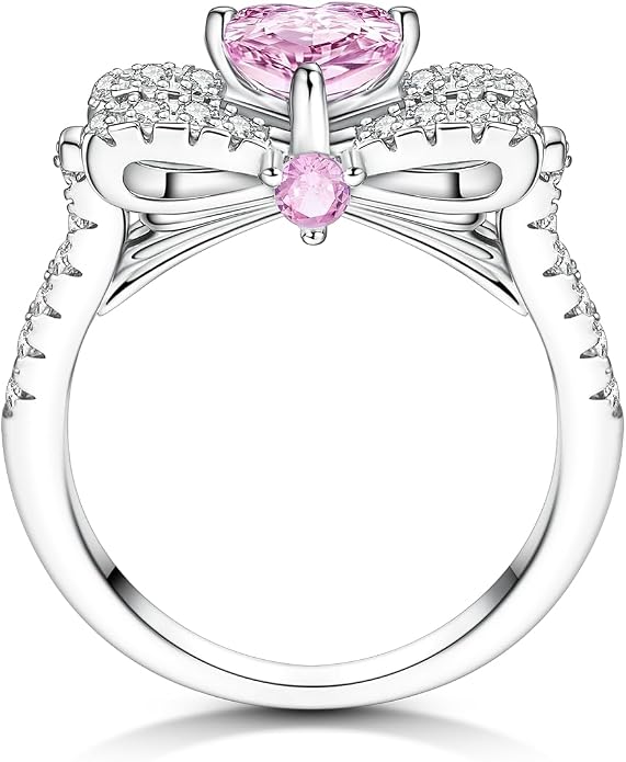925 Sterling Silver Rings for Women | Elegant Dainty Hoop & Band Rings with 5A Cubic Zirconia | Daily Wear Jewelry with Gift Bag (Sizes 6-9)