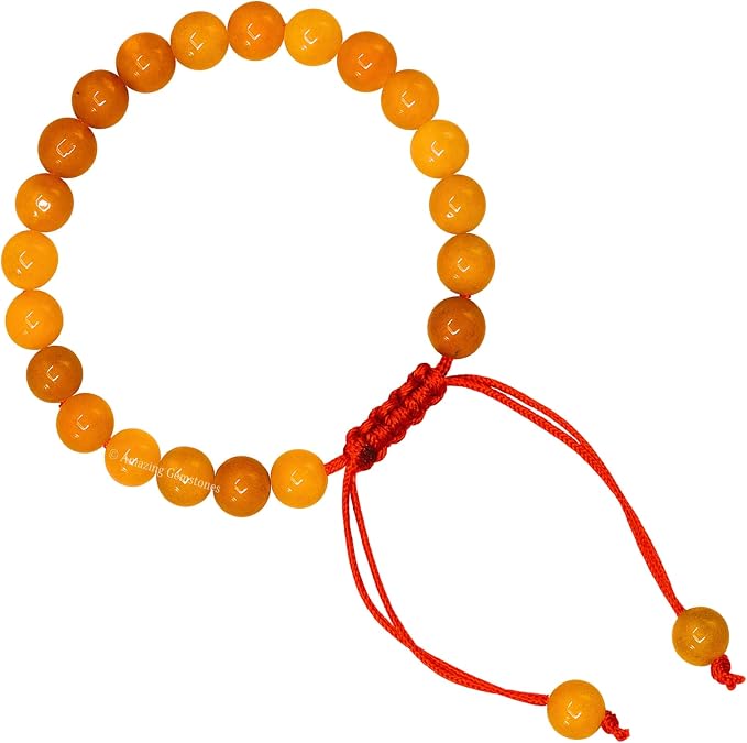 Amazing Gemstone Red Aventurine Bracelet for Women Men's Gifts - Protection Healing Crystal Bracelet - 8mm Gemstone Beaded Adjustable Bracelet Pulseras para Hombres Mujer Stocking Stuffers