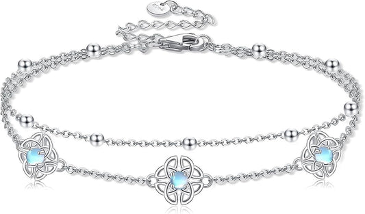 Heart/Starfish/Pineapple/Anchor/Sea Turtle/Butterfly/Celtic/Whale Tail bracelet Anklets for Women 925 Sterling Silver Anklets Jewelry for Women