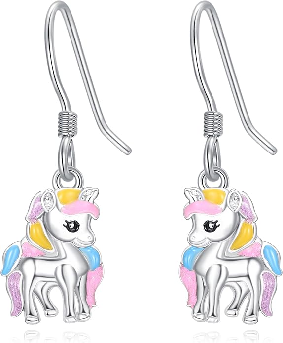 Dreamboat Cute Animal Dangle Drop Earrings for Women 925 Sterling Silver Hypoallergenic Animals Hook Earring Birthday Party Jewelry Gifts for Sensitive Ears