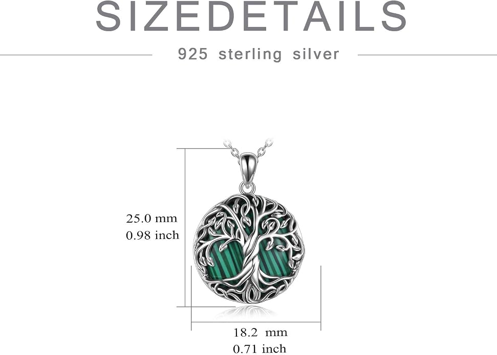WINNICACA Tree of Life Gifts for Women 925 Sterling Silver Tree of Life Celtic Pendant Necklace Family Irish Jewelry Gifts for Women Wife Girlfriend Anniversary Birthday Gift