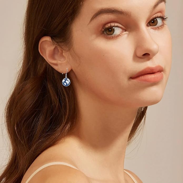 PROESS Sword/Lotus/Hummingbird/Squirrel/Cow Earrings Skull Stud Earrings 925 Sterling Silver Earrings Birthday Christmas Jewelry Gifts for Women Men