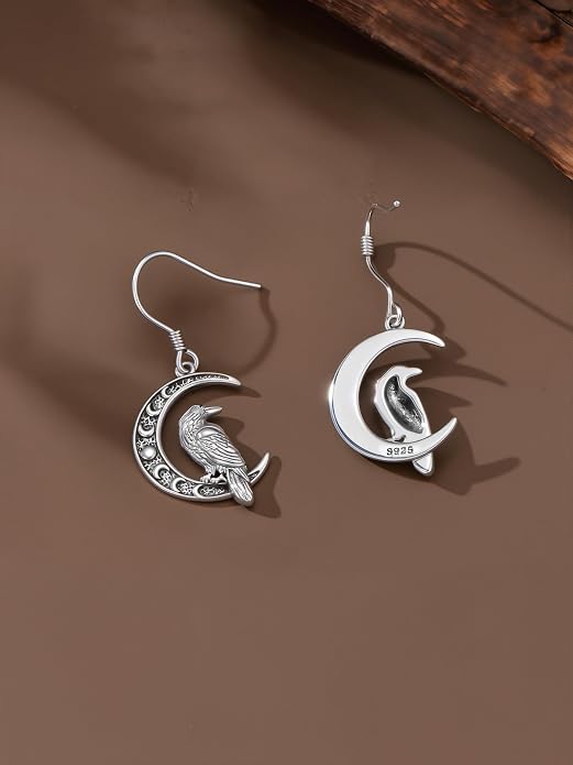 Animal/Leaf/Gothic Dangle Earrings 925 Sterling Silver Animal/Leaf/Gothic Dangle Drop Earrings Easter/Halloween/Christmas Jewelry Gifts for Women Her