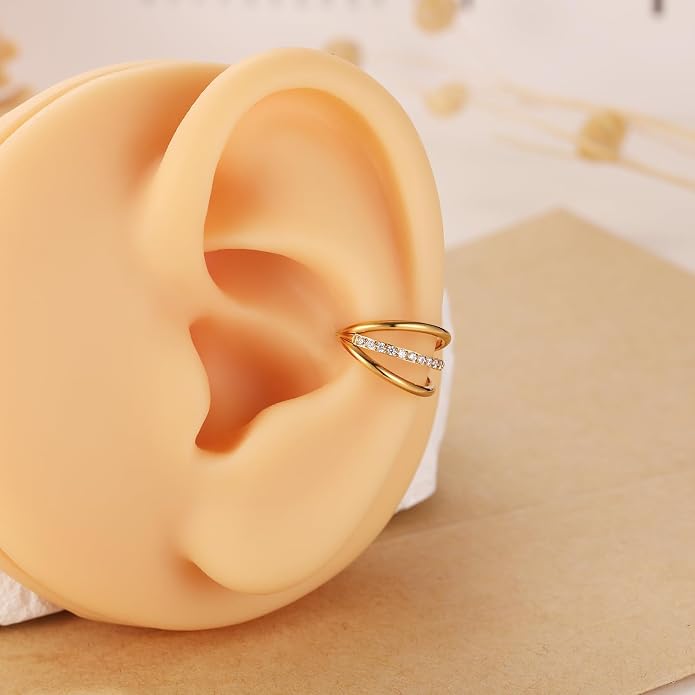 316L Surgical Steel Septum Clicker Ring Nose Ring Hoop Sleeper Hoop Earring Helix Rook Conch Cartilage Daith Tragus Earrings Lobe Nose Piercing Jewelry for Women