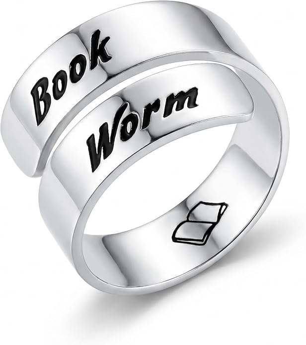 Inspirational Motivational Adjustable Ring Personalized Stainless Steel Spiral Wrap Twist Rings Encouragement Statement Graduation Jewelry Birthday Gifts for Women Teengirls.