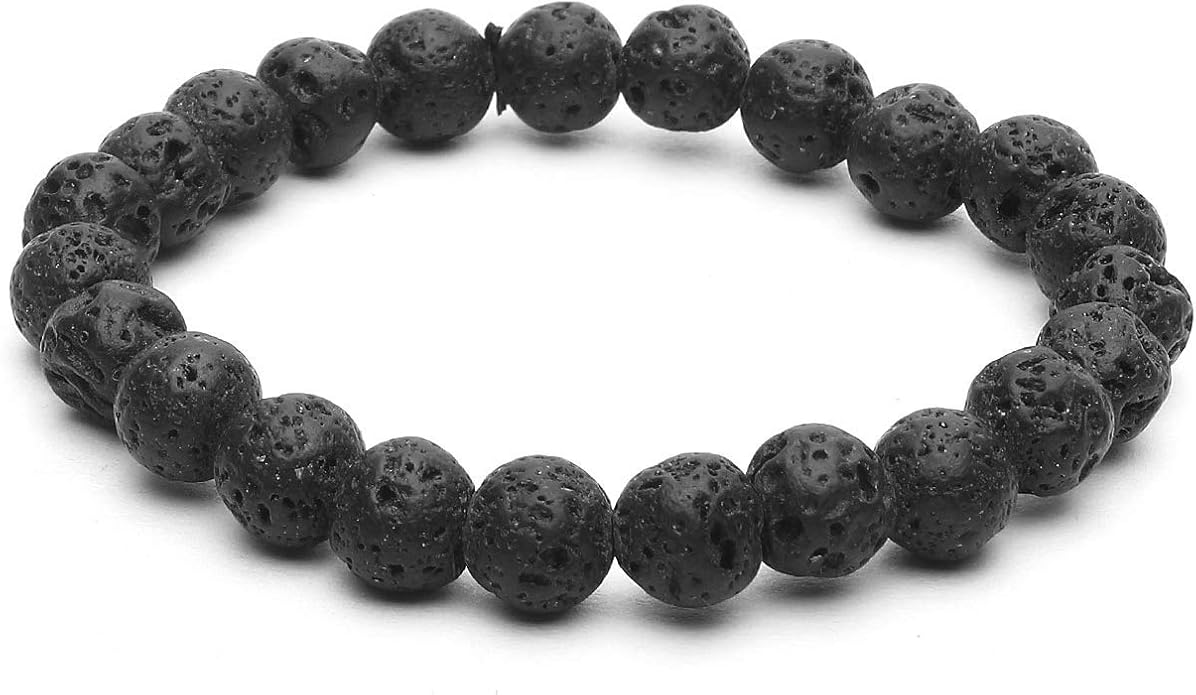 Arihant Gems And Jewels Reiki/Yoga Healing Crystal Stretchable Bracelet,100% Natural And Certified, Astrological Gemstone, Unisex Both For Men & Women - (8 Mm)