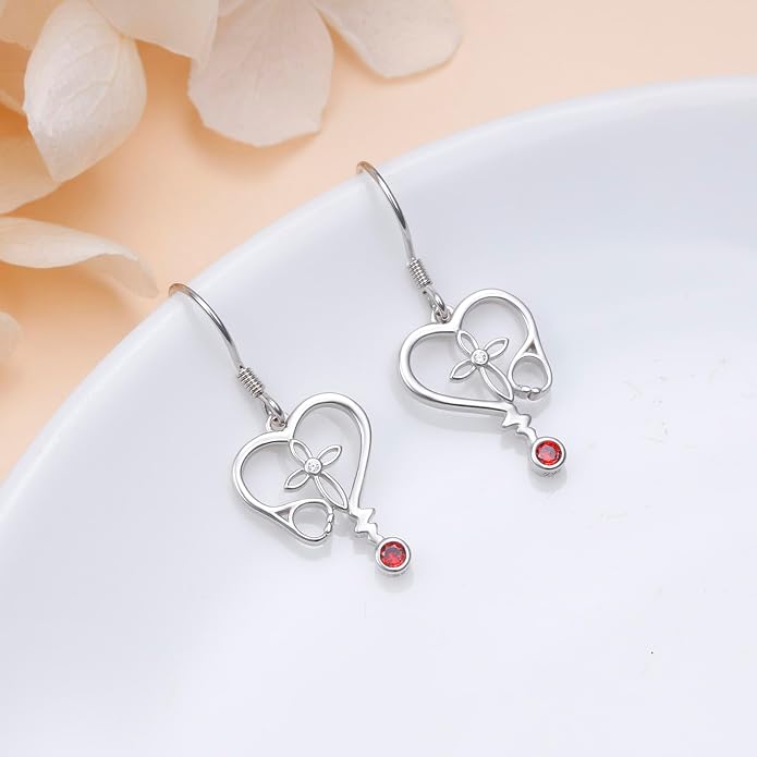 925 Sterling Silver Filigree Dangle Drop Earrings Daisy/Lotus/Rose Flower/Moonstone Leverback Teardrop Earrings for Women Infinity Celtic Knot Daisy Lotus Jewelry for Mothers Day