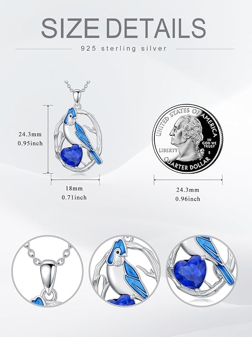 Midari Ocean Necklace 925 Sterling Silver Flamingo Mama Bear Dolphin Penguin Sea Turtle Axolotl Desert Cactus Nautical Rudder Tropical Palm Compass Wave Pendant Boho Jewelry Gifts for Women Men