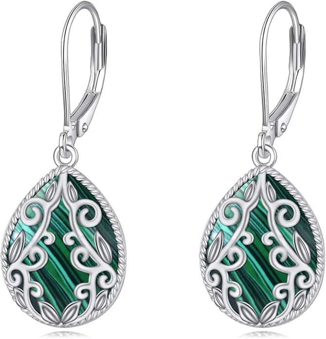 Teardrop Earrings Sterling Silver Filigree Irish Celtic Teardrop Drop Earrings Jewelry Gifts For Women