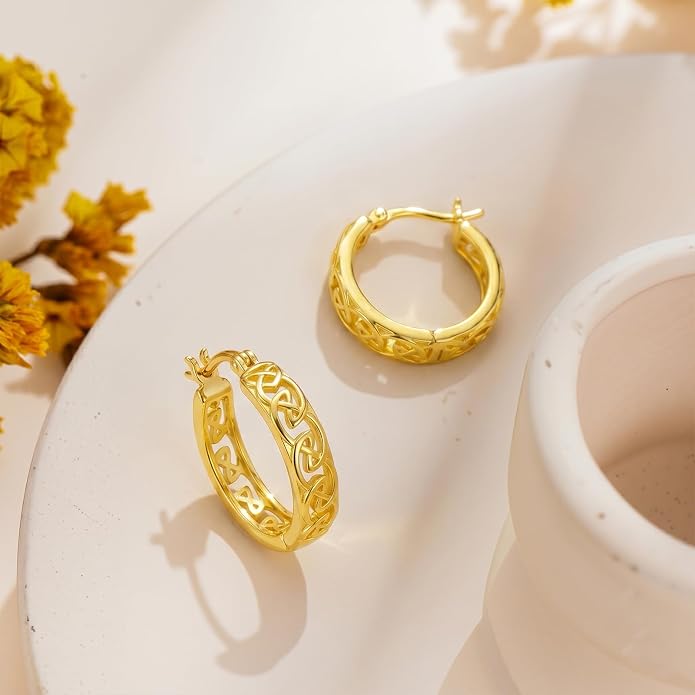 Gold Dainty Hoop Earrings for Women Hypoallergenic Lightweight 14K Gold Huggie Earrings Jewelry Valentines Day Gifts for Wife Girlfriend Her