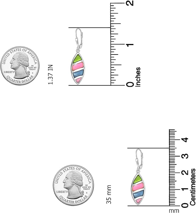 LeCalla 925 Sterling Silver Leverback Dangle Earrings for Women | Gemstone Drop Dangle Earring Jewelry Gifts for Wedding, Anniversary, Christmas, Valentine’s Day, New Year