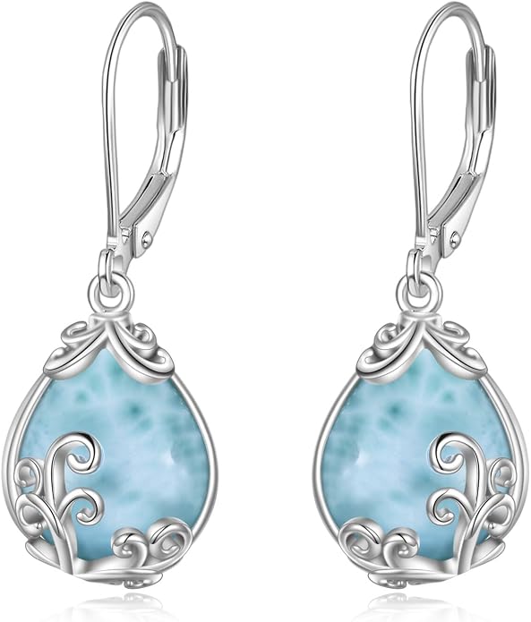 Celtic Filigree Earrings for Women Gemstone Jewelry Gifts