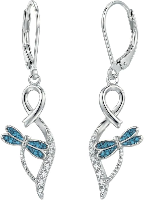 Butterfly/Paw Print/Highland Cow/Cat/Dog/Hummingbird/Dragonfly Earrings 925 Sterling Silver Animal Hypoallergenic Drop Dangle Earrings Animal Valentine's Day Jewelry for Women