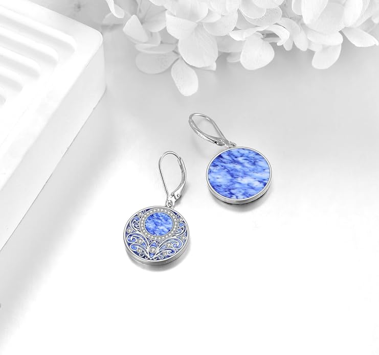 Teardrop Earrings Sterling Silver Filigree Irish Celtic Teardrop Drop Earrings Jewelry Gifts For Women