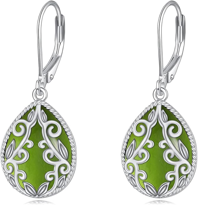 Teardrop Earrings Sterling Silver Filigree Irish Celtic Teardrop Drop Earrings Jewelry Gifts For Women