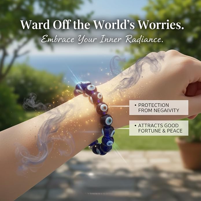Arihant Gems And Jewels Reiki/Yoga Healing Crystal Stretchable Bracelet,100% Natural And Certified, Astrological Gemstone, Unisex Both For Men & Women - (8 Mm)