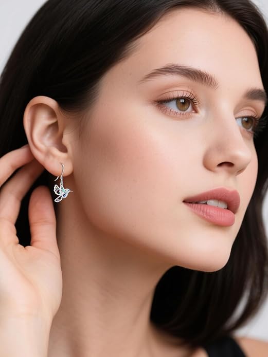 Dreamboat Cute Animal Dangle Drop Earrings for Women 925 Sterling Silver Hypoallergenic Animals Hook Earring Birthday Party Jewelry Gifts for Sensitive Ears